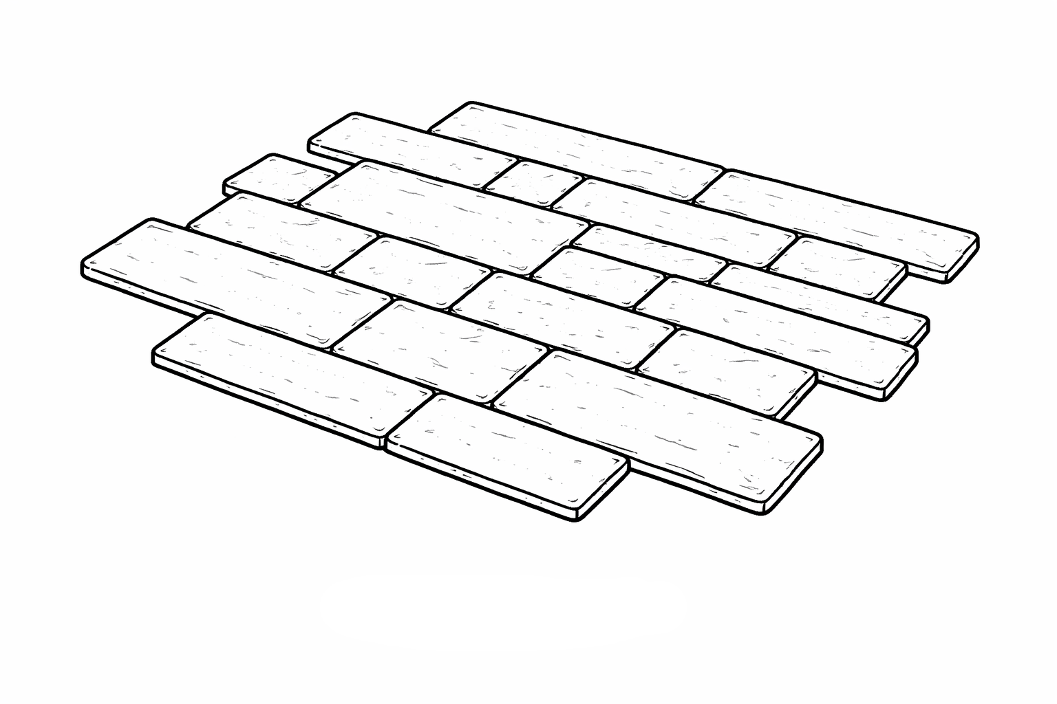 Plank style block paving contemporary driveway Knutsford