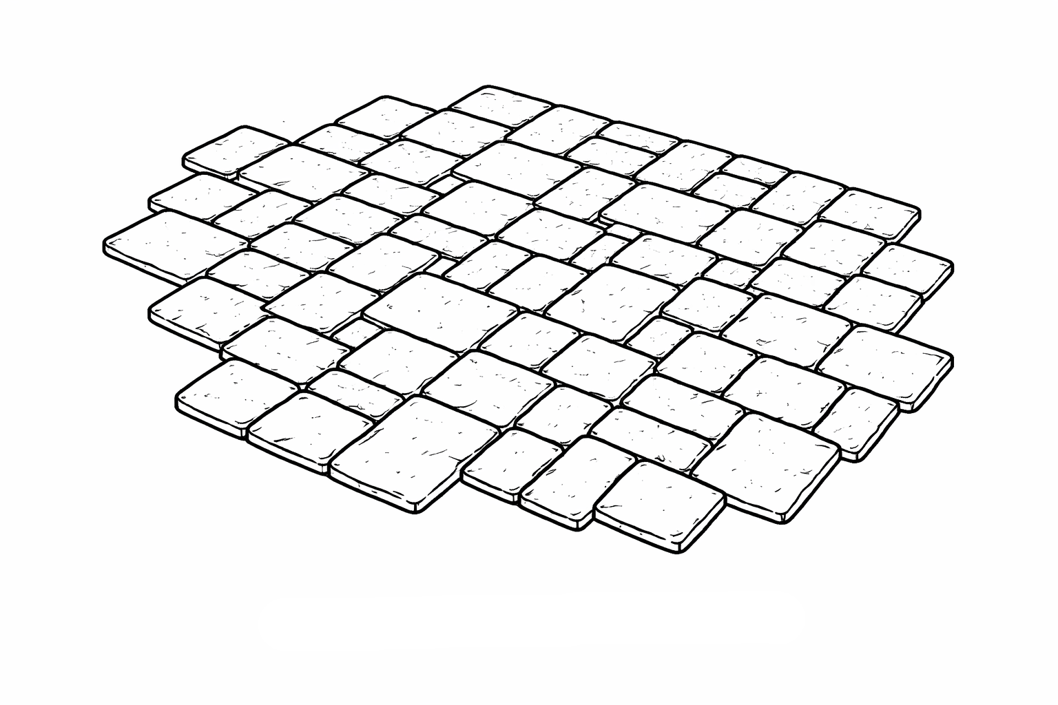 Tegula random pattern block paving Macclesfield